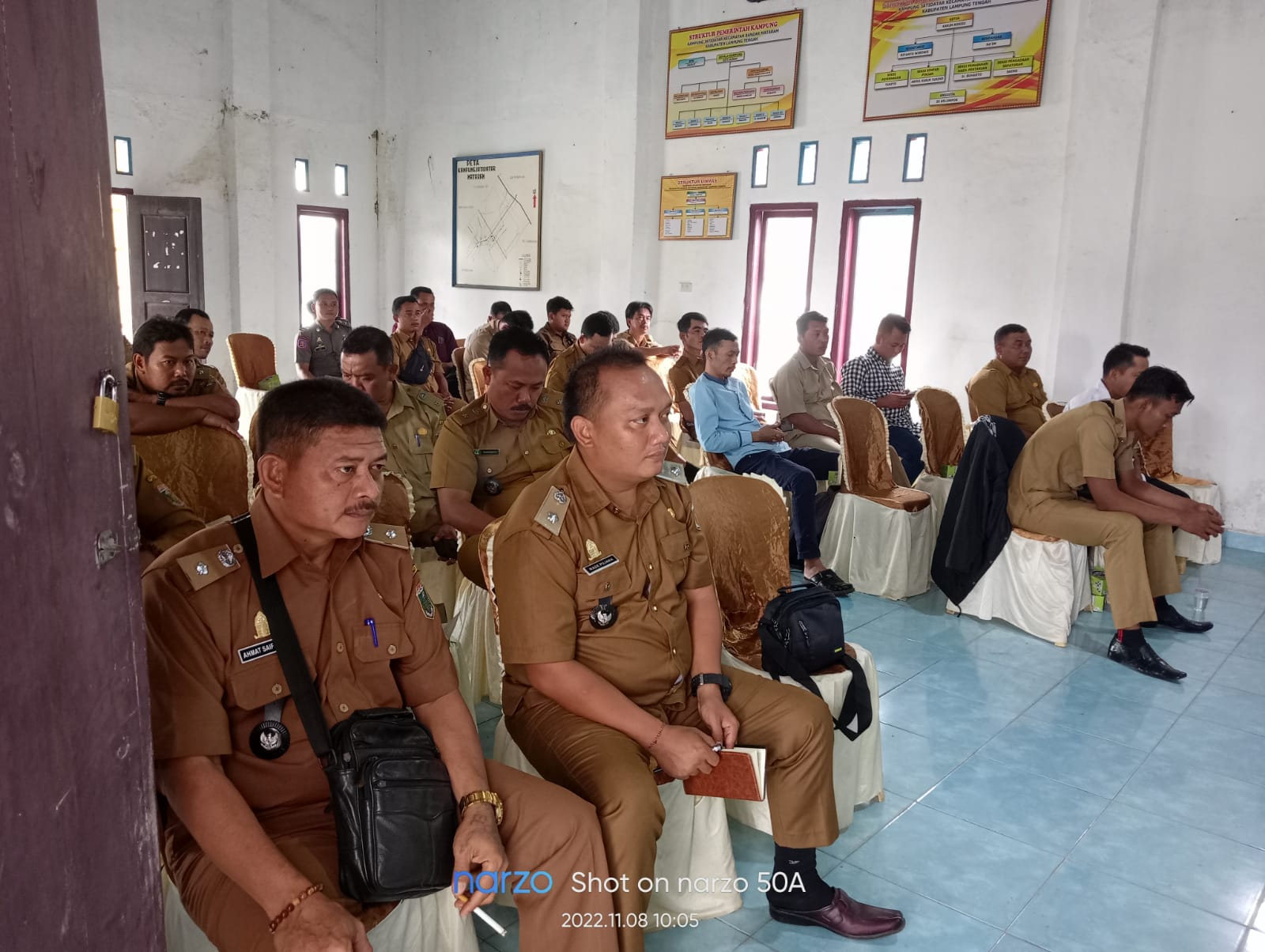 Monitoring dan Evaluasi ADK dan DD Kecamatan Bandar Mataram, Selasa, 08/11/2022